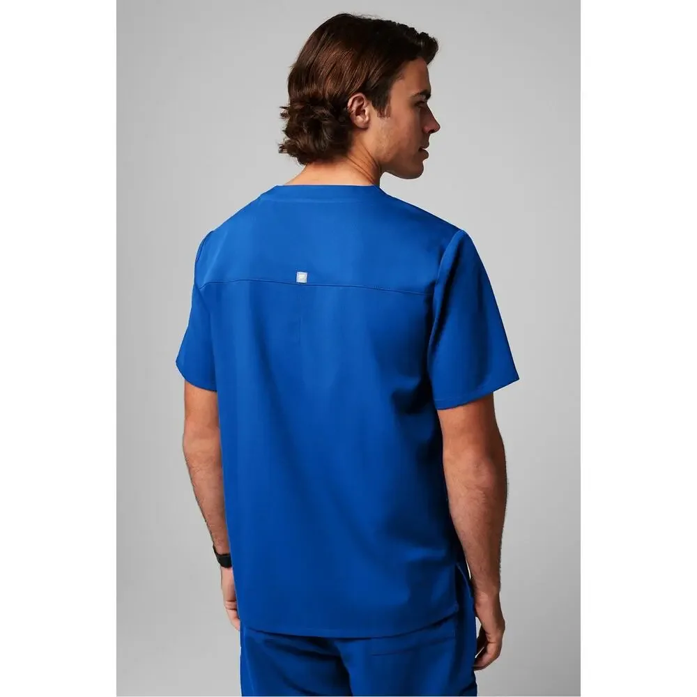Fabletics NWOT Helix Scrub Top V-neck Mens 3X Royal Blue Lightweight READ